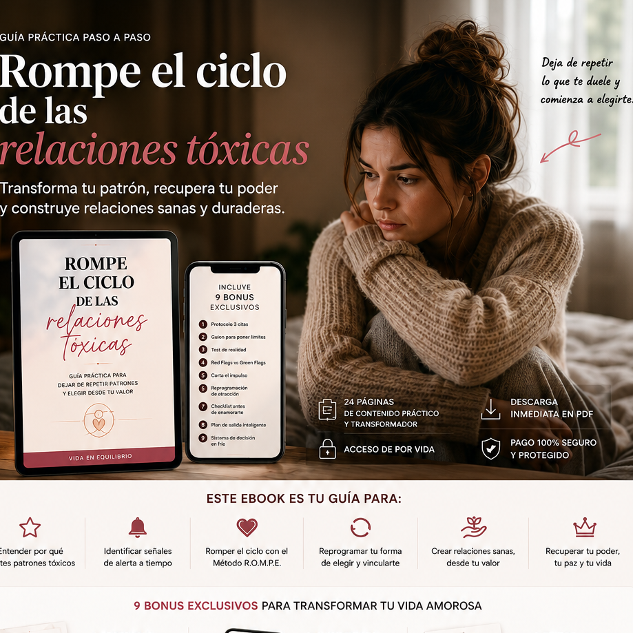 ROMPE EL CICLO DE LAS RELACIONES TÓXICAS + BONUS EXCLUSIVOS!